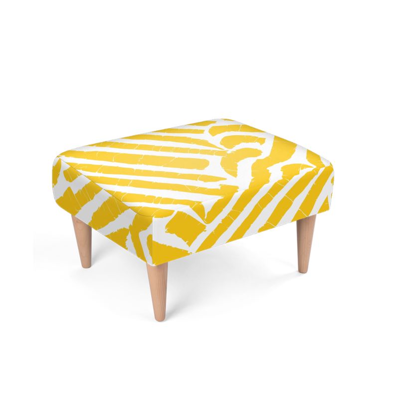 Colorful CHICHI Artigianale stool with intricate patterns, designed for contemporary interiors by Tintin Studios.